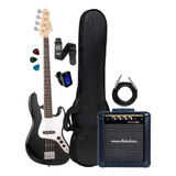 Kit Baixo Giannini Gb 100 - 4 Cordas C Escudo+acessórios