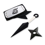 Kit Bandana Akatsuki + Shuriken + Kunai - Naruto Cosplay