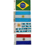 Kit Bandeira Para Moto Com 4 14x20 Cm