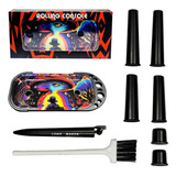 Kit Bandeja Enroladora Bolador Seda Cone Com Pé Dobrável