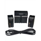 Kit Bat-eria Sony Np-f970 Hdr-fx1000e 2+1 Carregador Duplo