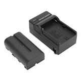 Kit Bateria Np-f550 F570 + Carregador Led 2200mah Hd160