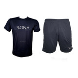 Kit Beach Tennis Camiseta E Shorts Kona Masculino