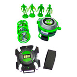 Kit Ben 10 Relógio Omnitrix E Lançador De Discos 