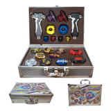 Kit Beyblade Storm Gyro Dazzle Detonation Maleta De Alumínio