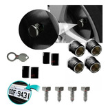 Kit Bico Pneu Preto + Parafuso De Placa Fiat Italia Toro