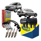 Kit Bobina Cabos E Velas Corsa Classic 1.0 Vhc Flex 2005/10