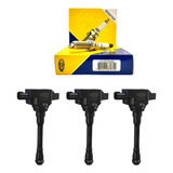Kit Bobina E Velas Originais Logan/kwid/sandero 1.0 12v