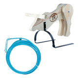 Kit Boizinho Cavalete Para Laço Team Roping + Laço 