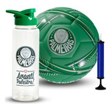 Kit Bola Squeeze Garrafa Futebol Palmeiras Oficial Licenciad
