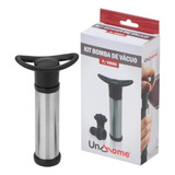Kit Bomba A Vácuo + 2 Rolhas Silicone Garrafa Vinho Sucção