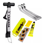 Kit Bomba Encher Pneu Bike E Moto Estojo Remendo Unium + Esp