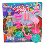 Kit Boneca Infantil Triciclo C/ Pet + Acessórios Menina