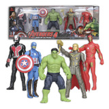 Kit Bonecos Vingadores Heróis - 5 Bonecos 15 Cm Articulados