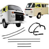 Kit Borracha Quebra Vento Pestana E Canaleta Kombi 76/13