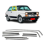 Kit Borracha Vidro Porta Canaleta E Pestana Fiat 147