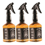 Kit Borrifador 3un 550ml Spray Garrafa Whisky Barbearia