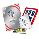 Kit Box Premium Copa América 2024 Álbum Prata + 30 Envelopes