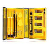Kit Box Profissional 38 Chaves Manutenção Celular Pc Relogio
