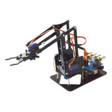 Kit Braço Robótico Em Acrílico + 4 Servos Para Arduino 