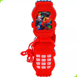 Kit Brinquedo Infantil Binóculos + Celular Flip Homem Aranha