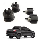Kit Bucha Dobradiça Tampa Traseira Strada Original Fiat