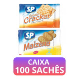 Kit C/ 100 Sachês Biscoito Comercial Sp - 2 Sabores Sortidos