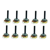Kit C/10 - Potenciometro 47k Linear S/chave 23mm Importado