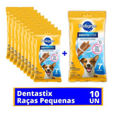 Kit C/10 Pedigree Dentastix Raças Pequenas Pacote 110g 7un