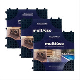 Kit C/18 Pisos Borracha Antiderrapante Piscina E Sauna 30x30