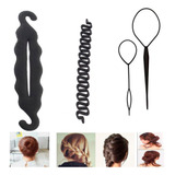 Kit C/4 Acessórios Para Cabelo Agulha Mágica E Coque Mágico