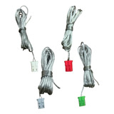 Kit C/4 Cabo Com Conector Para Home Theater Philips Mx2600