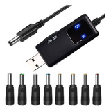 Kit Cabo Conversor De Tensão 5v P/ 9v/12v Led C/ 8 Pontas