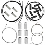 Kit Cabos Conduites Terminal Freio Marcha Completo Bike