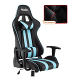 Kit Cadeira Nitro Moobx Preto E Azul + Mousepad