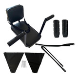 Kit Cadeirinha Bagageiro Protetor Trolhinha Preta Biciclet Cor Preto Gtx