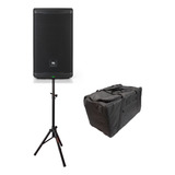 Kit Caixa Ativa Jbl Eon710 1300w Bluetooth + Pedestal + Bag