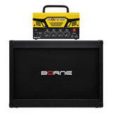 Kit Caixa Borne G200 + Amplificador Mob T30 Amarelo
