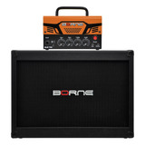 Kit Caixa Borne G200 + Amplificador Mob T30 Laranja