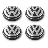 Kit Calotinha Centro Roda Original Vw Polo Voyage G6 -56mm