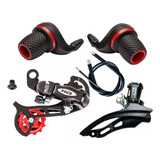 Kit Cambios Transmissão Hand Shift Bike 7v 21 Velocidades