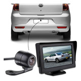 Kit Câmera De Ré + Monitor Tft Lcd Colorida 4.3 Polegadas Av