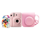 Kit Câmera Fujifilm Instax Mini 12 Bolsa Filme Spray Art Cor Rosa