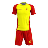 Kit Camisa E Short Bombeiro Guarda Vidas Uniforme Salva Vida