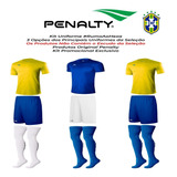 Kit Camiseta E Calção E Meiao Conjunto Futebol Penalty 