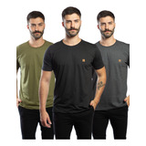 Kit Camiseta Homem Moderno Slim Malha Sustentavel Lisa 02