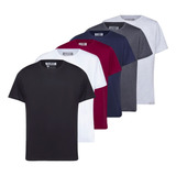 Kit Camiseta Masculina Basica Algodão 6 Unidades Tradicional