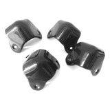 Kit Cantoneira Angular Canto Arredondo Preto 3 Pernas Acabamento Caixas De Som Case Amplificadores Cubo