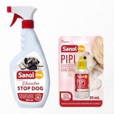 Kit Cão Educador Sanitario Stop Dog 500ml + Pipi Stop 20ml