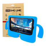 Kit Capa Capinha Tablet Amazon Fire Hd 7 Infantil + Pelicula